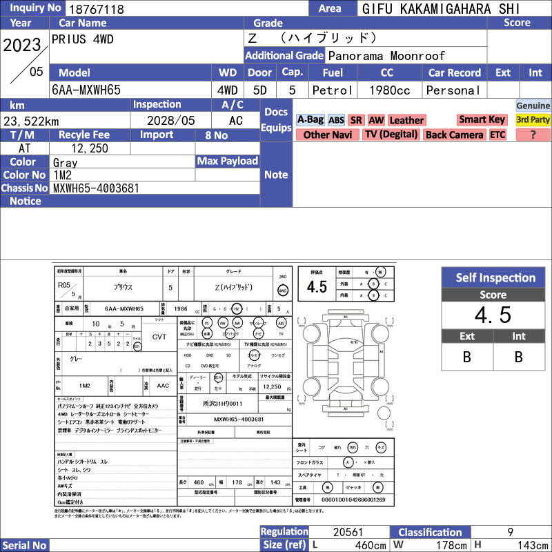 PRIUS 4WD